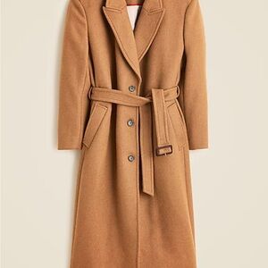 J.Crew Italian Trench Coat Wool Wrap Coat